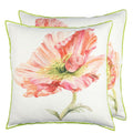 Coquelicot Coral Decorative Pillow - Designers Guild at Fig Linens and Home 95