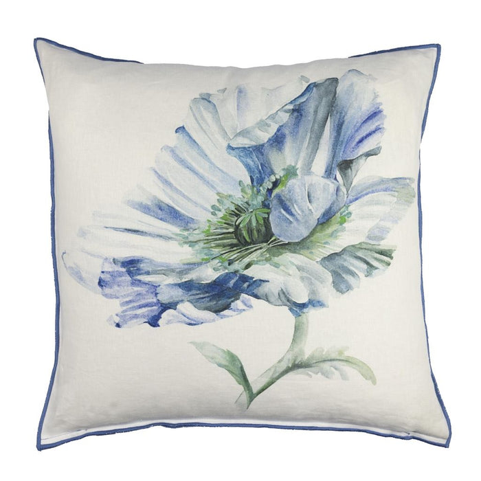 Coquelicot Delft Decorative Pillow - Designers Guild at Fig Linens and Home 21