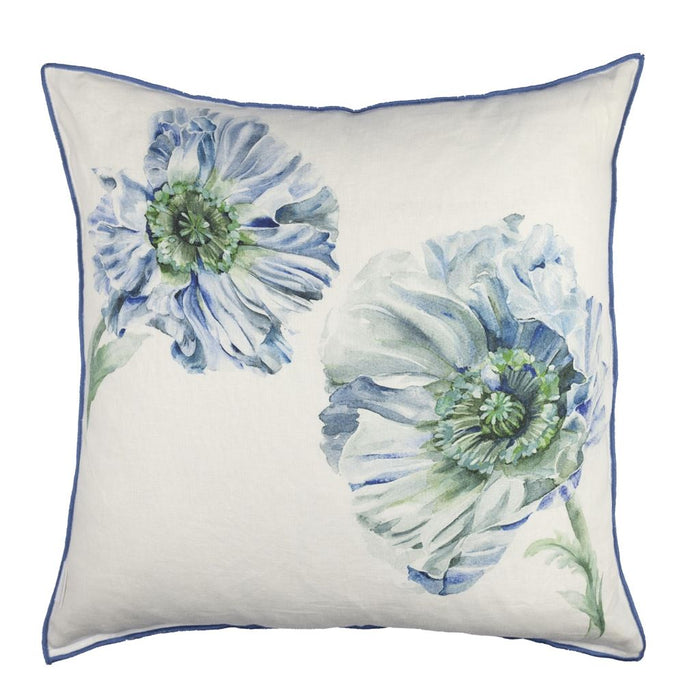 Coquelicot Delft Decorative Pillow - Designers Guild at Fig Linens and Home 22