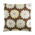 Daisy May Pillow in Aqua - front view, floral turquoise and teal daisy design by D.V. KAP Home