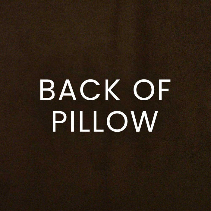 Daisy May Pillow in Aqua - coordinating chocolate suede back by D.V. KAP Home