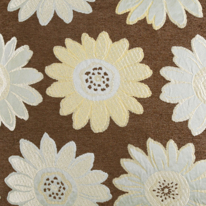 Daisy May Pillow in Aqua - fabric swatch detail by D.V. KAP Home