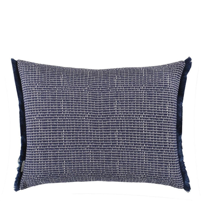 Delray Indigo Outdoor Pillow - Designers Guild at Fig Linens and Home 24