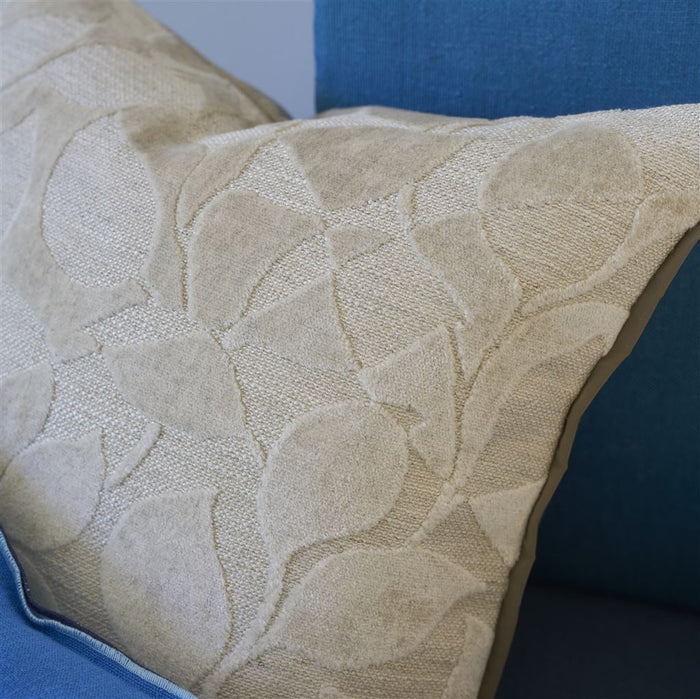 Designers Guild Celandine Linen Decorative Pillow 20" x 20" Decorative Pillow Linen at FIG LINENS AND HOME 2