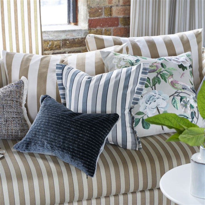 Designers Guild Mazarin Graphite Velvet Decorative Pillow at Fig Linens and Home - 149