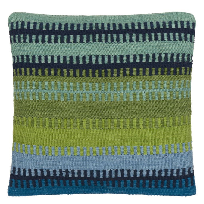 Designers Guild Muturi Cobalt Outdoor Decorative Pillow at Fig Linens and Home - 130