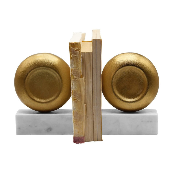 Disky Bookends by Worlds Away at Fig Linens and Home | Decor and Home Interiors 5