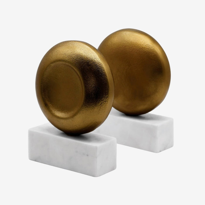 Disky Book Ends by Worlds Away at Fig Linens and Home | Decor and Home Interiors 3