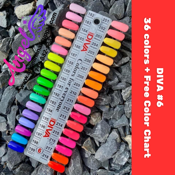 DIVA 6 First Class Collection (36 duo colors) - Angelina Nail Supply NYC