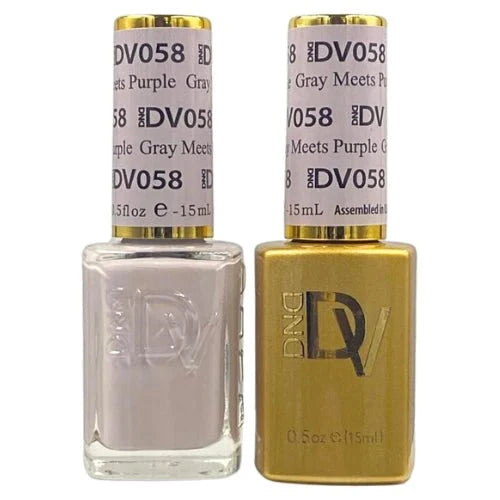 DIVA Duo DV058 Gray Meets Purple - Angelina Nail Supply NYC