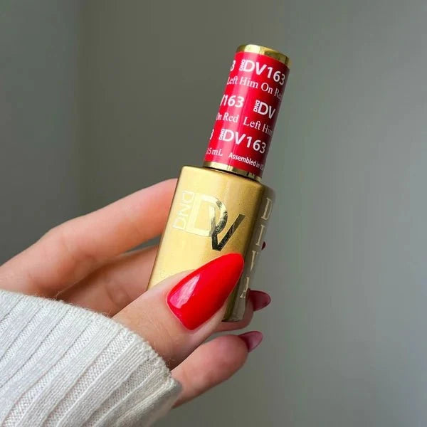 DIVA Duo DV163 Left Him On Red - Angelina Nail Supply NYC