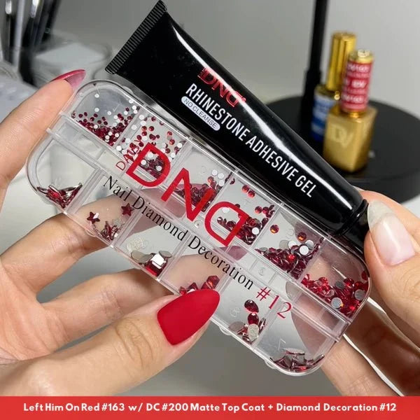 DIVA Duo DV163 Left Him On Red - Angelina Nail Supply NYC