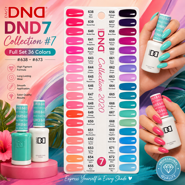 DND7 Collection #7 (Full Set 36 Colors #638 - #673)