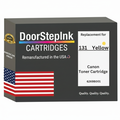 DoorStepInk Brand For Canon 131 High Yield Yellow Remanufactured in the USA LaserJet Toner Cartridge, 6269B001AA