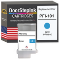 DoorStepInk Remanufactured in the USA Ink Cartridge for Canon PFI-101 130ML Cyan