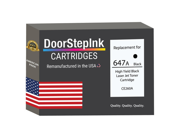 HP 647A High Yield Black LaserJet Toner Cartridge, CE260A