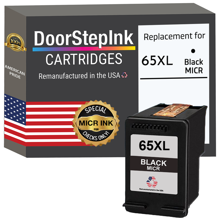 HP 65XL Black MICR Ink Cartridge