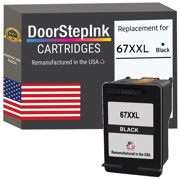 Replacement HP 67, 67xl, 67XXL (3YM59AN) Black Ink Cartridge