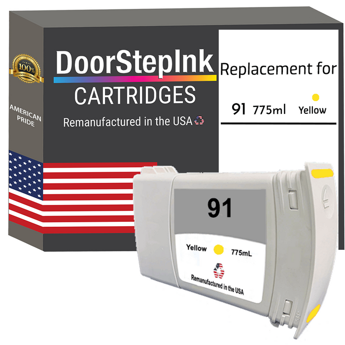 HP 91 (C9469A) 775mL Yellow Ink Cartridges