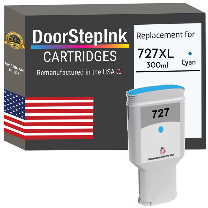 HP 727XL 300ML Cyan ( F9J76A) Ink Cartridges