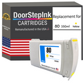 DoorStepInk Remanufactured in the USA Ink Cartridge for HP 80 350mL Yellow