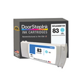 DoorStepInk Remanufactured in the USA Ink Cartridge for HP 83 UV 680mL (C4941A) Cyan