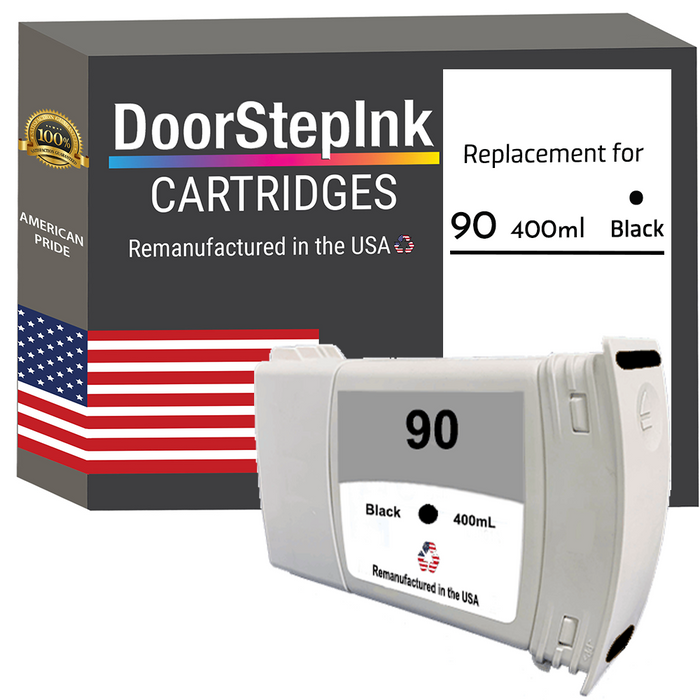 HP 90 400mL (C5058A) Black Ink Cartridges