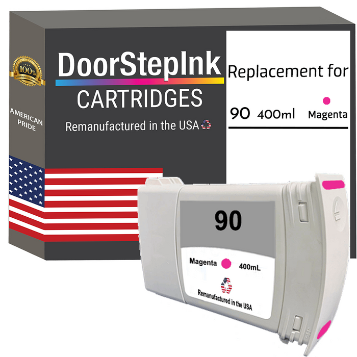 HP 90 (C5063A) 400mL Magenta Ink Cartridges