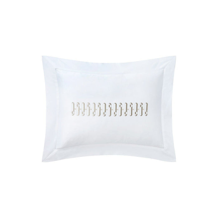 Dorian Blanc/Sable Sham by Yves Delorme Couture - view 2