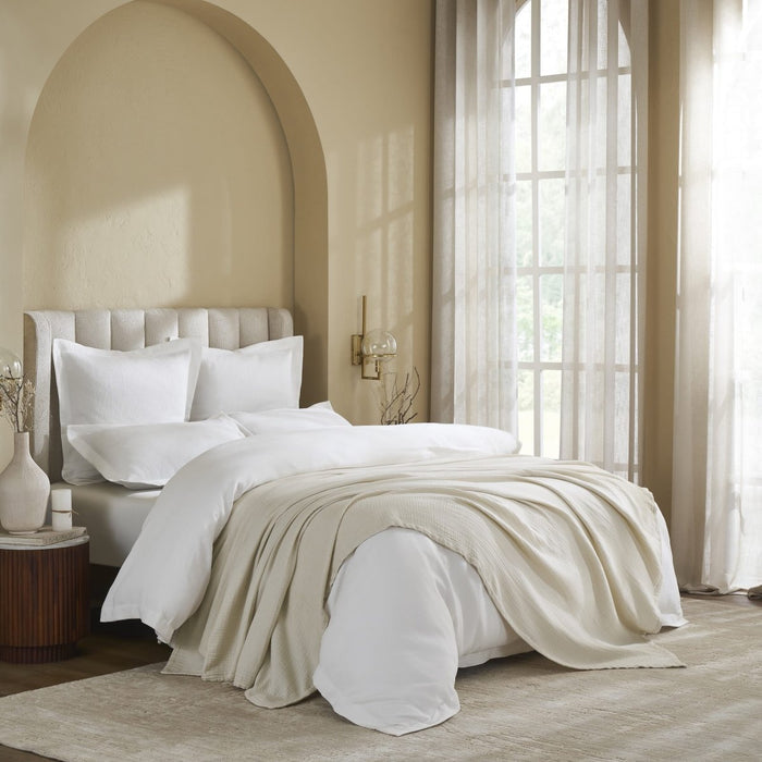 Dream Organic Cotton Bed Blanket by Orchids Lux Home - Sand at Fig Linens and Home 6