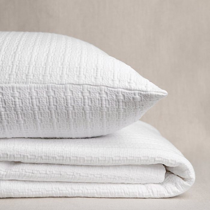 Dune White Bedding by Kevin O'Brien Studio | Coverlets and Shams at Fig Linens and Home
