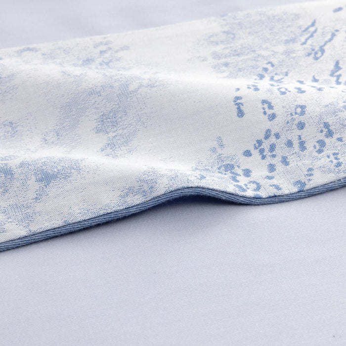 Ecumes Organic Bedding by Yves Delorme Sham King (Single) 21 x 37 Celeste and Marine Blue at FIG LINENS AND HOME 6