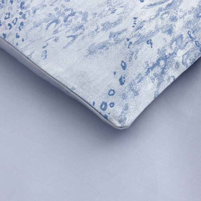 Ecumes Organic Bedding by Yves Delorme Sham King (Single) 21 x 37 Celeste and Marine Blue at FIG LINENS AND HOME 7