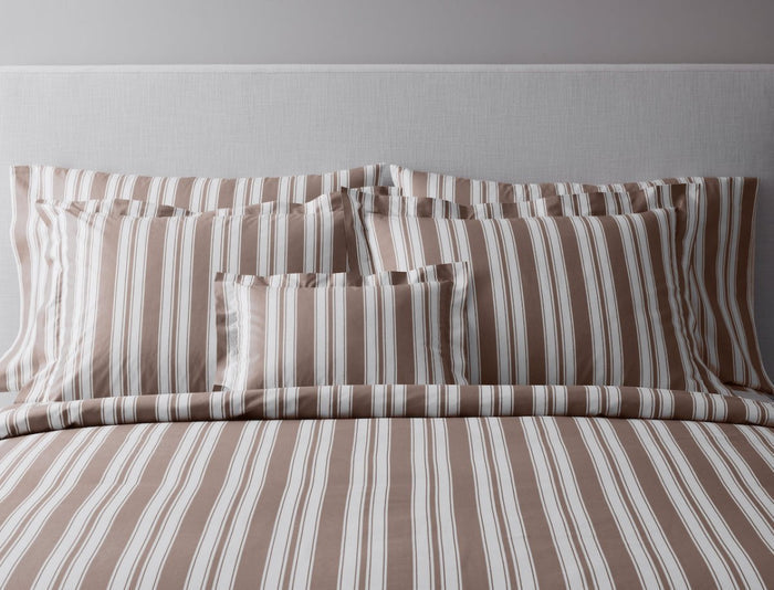 Elio Stripe Bedding by Matouk Schumacher at Fig Linens and Home - Shams View on Duvet