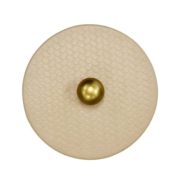 Worlds Away Emma Round Ivory Container | Decorative Round Box with Lid at Fig Linens and Home 4