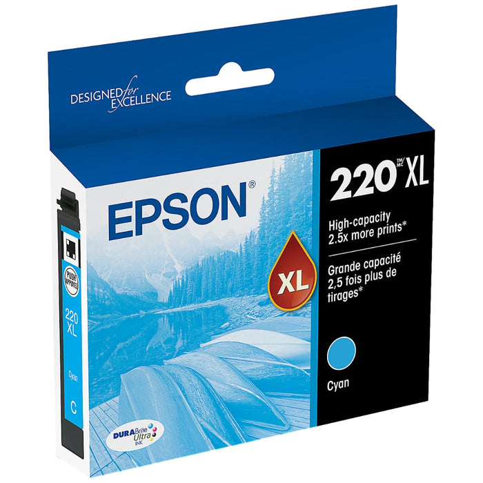 Epson 220XL High-capacity Cyan Ink Cartridge