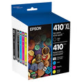 Epson 410XL Black and 410 Photo Black and Color Ink Cartridges