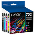 Epson T702 Black/Cyan/Magenta/Yellow Cartridge, 4/Pack (T702120-BCS)
