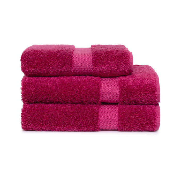 Etoile Fushia Bath Towels by Yves Delorme at Fig Linens and Home
