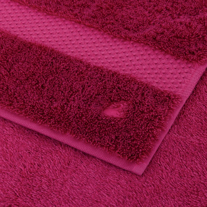 Etoile Fushia Bath Towels by Yves Delorme at Fig Linens and Home - Detail
