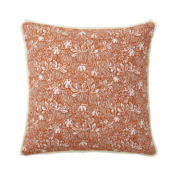 Eze Oranger Decorative Pillows by Yves Delorme Decorative Pillow 18 x 18 Oranger at FIG LINENS AND HOME 1
