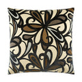 Fanfare Pillow in Navy - front view, floral blue design by D.V. KAP Home