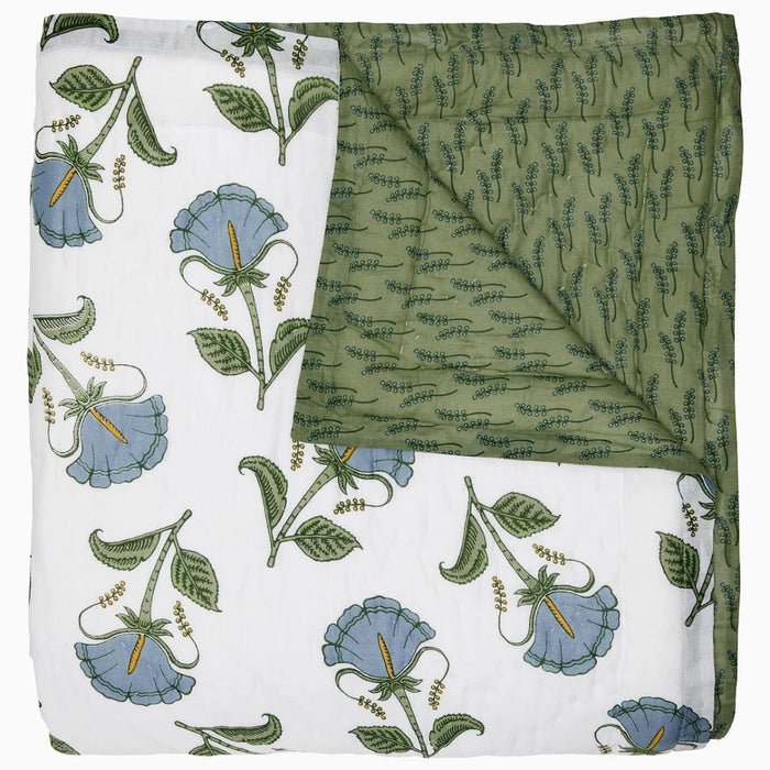 Farah Light Indigo Quilts by John Robshaw at Fig Linens and Home - View 1