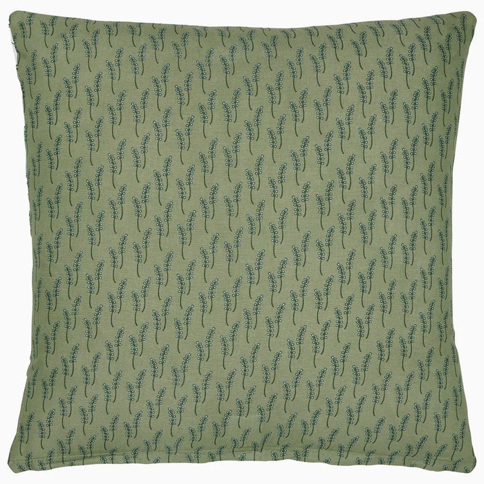 Euro Sham - Farah Light Indigo Quilts by John Robshaw at Fig Linens and Home - Back View