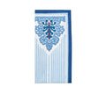 Filigree Napkin in White & Blue Set of 4 by Kim Seybert at Fig Linens and Home - Folded