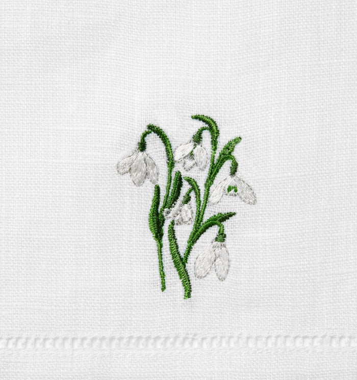 SNOWDROP - January / GUEST TOWELS 14X20 - Set of 2