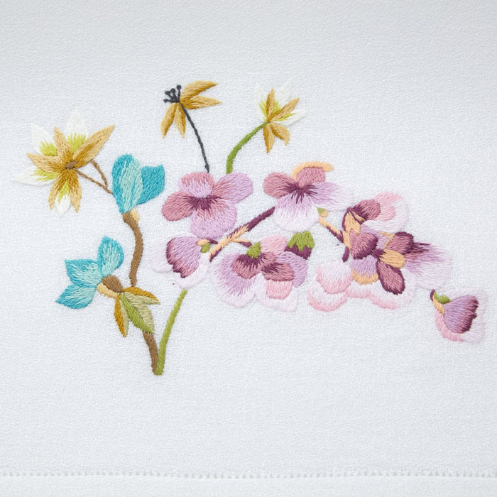 Fleurs Senteur Guest Towel by Yves Delorme Couture Fingertip Towel 16" x 24" Senteur at FIG LINENS AND HOME 2