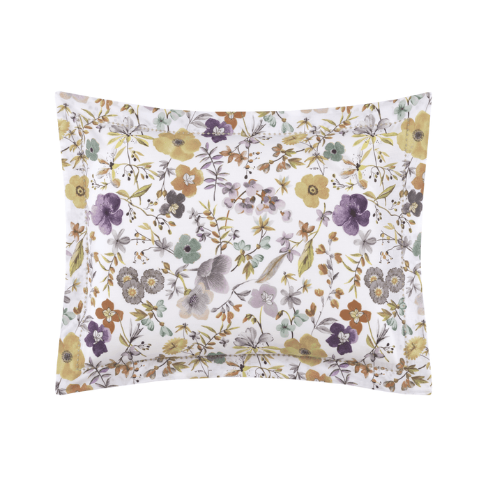 Fleurs Sham by Yves Delorme King Sham Multi at FIG LINENS AND HOME 3