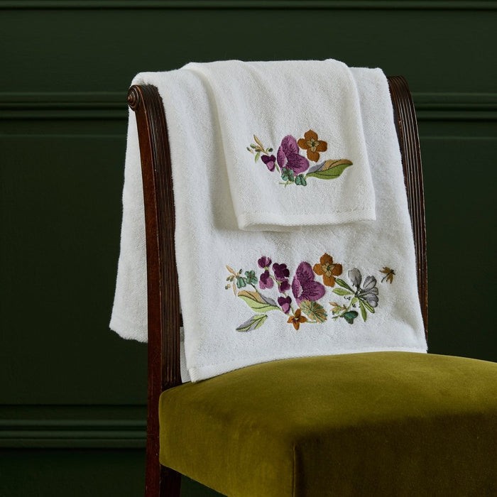 Fleurs Towels by Yves Delorme Bath Sheet Multi at FIG LINENS AND HOME 1