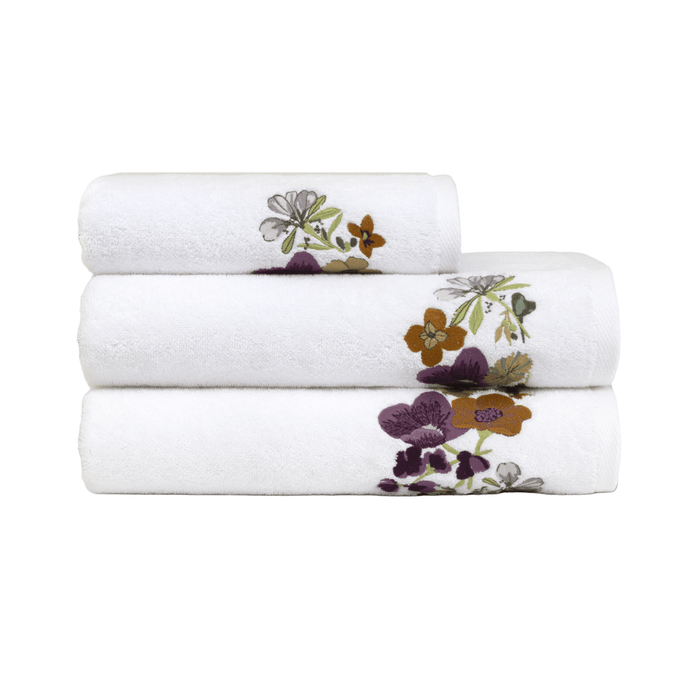 Fleurs Towels by Yves Delorme Bath Sheet Multi at FIG LINENS AND HOME 2